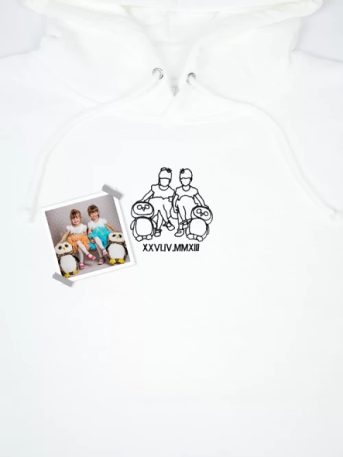Zdjęcie na bluzie dla dziecka - obrys pogrubiony